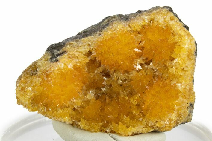 Intense Orange Calcite Crystal Cluster - Poland #332017
